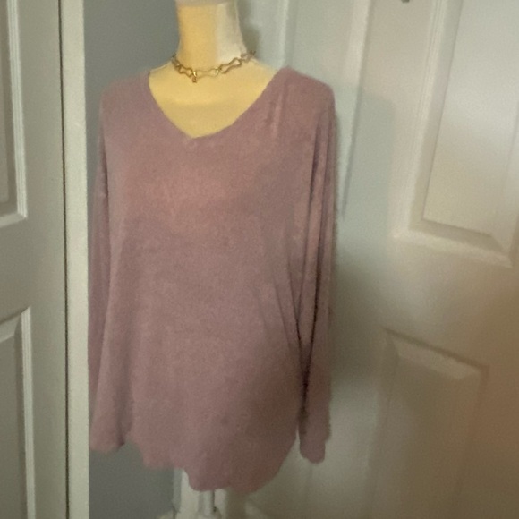 Treasure & Bond Long sleeve pink lightweight sweater. EUC - Picture 2 of 4